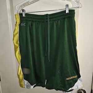 Vintage Colosseum Athletics Oregon Ducks Basketball Shorts - Size XL